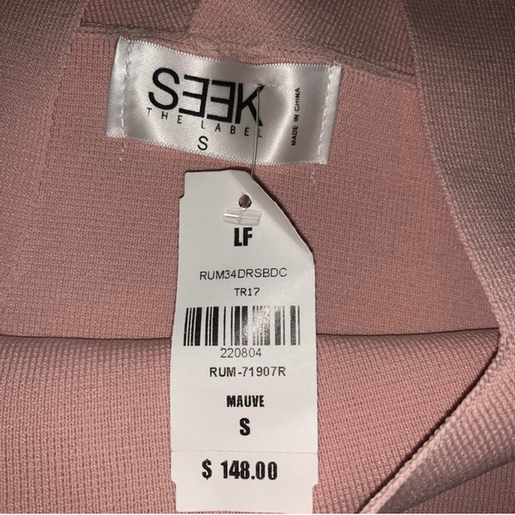 LF Seek the label bandage dress. Light pink - Picture 3 of 7